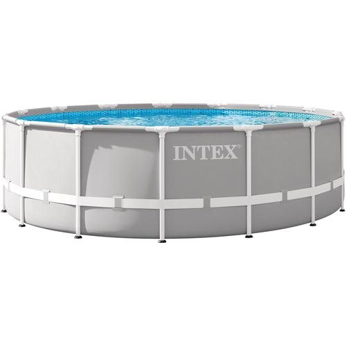 Басейн Intex 26726NP Prism Frame, С филтрираща помпа, стълба и подложка, 4.57 м x 1.22 м