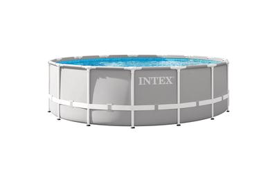 Басейн Intex 26726NP Prism Frame, С филтрираща помпа, стълба и подложка, 4.57 м x 1.22 м