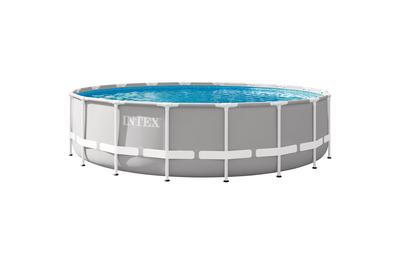 Басейн Intex 26732NP Prism Frame, С филтрираща помпа, стълба и подложка, 5.47 м x 1.22 м