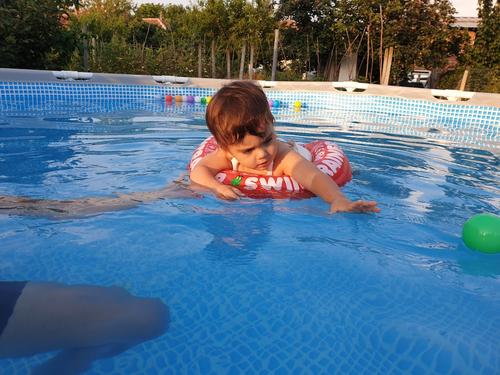 Басейн Intex 26756NP Prism Ultra Frame, С филтрираща помпа, стълба и подложка, 6.1 м x 1.32 м