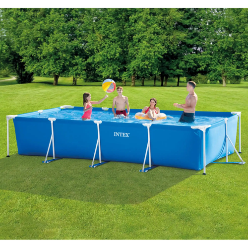 Басейн Intex, Правоъгълен, Метална рамка, 4.5 м x 2.2 м