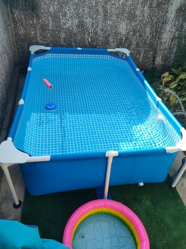 Басейн Intex, Правоъгълен, Метална рамка, 4.5 м x 2.2 м