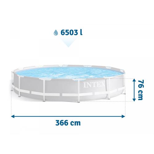 Басейн Intex Prism Frame Premium 26712NP, С помпа за филтриране, 3.66 м x 76 см Басейн Intex Prism Frame Premium 26712NP, С помпа за филтриране, 3.66 м x 76 см