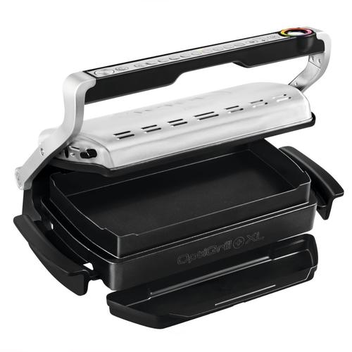 Електрическа скара Tefal GC724D12 OptiGrill+ XL Snacking & Baking, 2000W, 9 програми за готвене, Индикатор за ниво на готвене, Сваляеми плочи, Сребрист Електрическа скара Tefal GC724D12 OptiGrill+ XL Snacking & Baking, 2000W, 9 програми за готвене, Индикатор за ниво на готвене, Сваляеми плочи, Сребрист