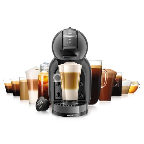 Еспресо машина с капсули KRUPS NESCAFE® Dolce Gusto® Mini Me KP123810, Налягане 15 бара, 1500W, Капацитет на резервоара 0.8 л, Функция Eco, Сив