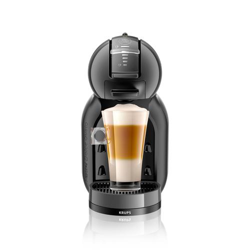 Еспресо машина с капсули KRUPS NESCAFE® Dolce Gusto® Mini Me KP123810, Налягане 15 бара, 1500W, Капацитет на резервоара 0.8 л, Функция Eco, Сив