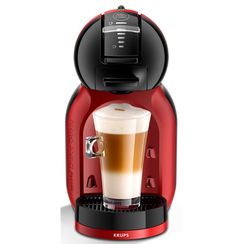 Еспресо машина с капсули KRUPS NESCAFE® Dolce Gusto® Mini Me KP123H10, 1500W, Капацитет на резервоара 0.8 л, Налягане 15 бара, Технология Play & Select, Функция Eco, Червен/Черен