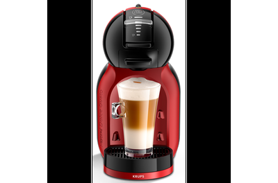 Еспресо машина с капсули KRUPS NESCAFE® Dolce Gusto® Mini Me KP123H10, 1500W, Капацитет на резервоара 0.8 л, Налягане 15 бара, Технология Play & Select, Функция Eco, Червен/Черен