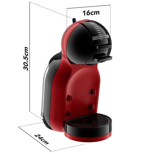 Еспресо машина с капсули KRUPS NESCAFE® Dolce Gusto® Mini Me KP123H10, 1500W, Капацитет на резервоара 0.8 л, Налягане 15 бара, Технология Play & Select, Функция Eco, Червен/Черен