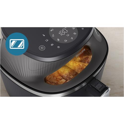 Фритюрник с горещ въздух Philips Airfryer NA321/00 Series 3000, Компактен, Дигитален, 1400 W, Капацитет 4.2 л, Дигитален дисплей, Прозорец, Функции за готвене 16 в 1, 12 предварително зададени програми, Лесно почистване, Черен със сребриста дръжка Фритюрник с горещ въздух Philips Airfryer NA321/00 Series 3000, Компактен, Дигитален, 1400 W, Капацитет 4.2 л, Дигитален дисплей, Прозорец, Функции за готвене 16 в 1, 12 предварително зададени програми, Лесно почистване, Черен със сребриста дръжка
