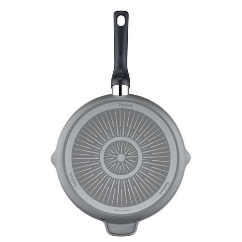 Грил тиган Tefal XL Force, 26 см, титаниево незалепващо покритие, лят ръб, термоиндикатор Thermo Signal, черен