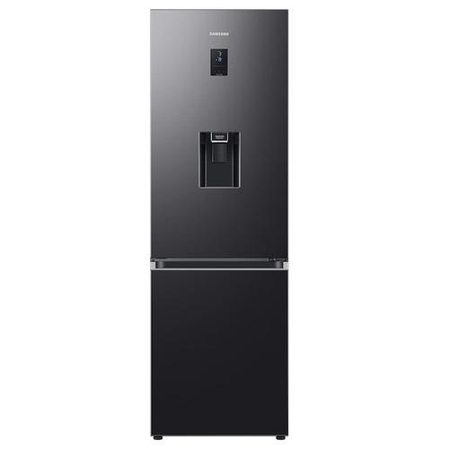 Хладилник с фризер Samsung RB34C652EB1/EF, 341 л, Total No Frost, All-Around Cooling, Дигитален инверторен компресор, Диспенсър за вода, WiFi, Клас Е, H 185 см, Dark Inox