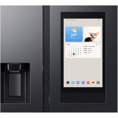 Хладилник Side by side Samsung Family Hub RS90F66BEFEO, 614 л, 21,5