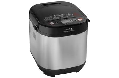 Хлебопекарна Tefal Pain & Délices PF240E38, 700 W, 1000 гр, 20 програми, Черна/Сребриста