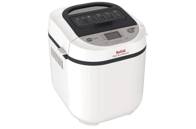 Хлебопекарна Tefal Pain et Tresors PF250135, 700 W, 3 настройки, 20 програми, 28 рецепти, Таймер, Бяла/Черна