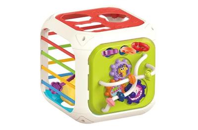 Интерактивна играчка Mappy Cube със занимания 6in1, С форми за сортиране