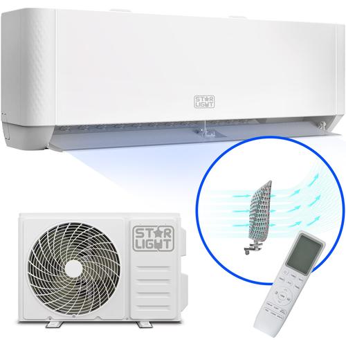 Климатик Star-Light 12000 BTU Wi-Fi, Клас A+++/A++, 3D Air Flow, Gent-Wind Technology, 3D въздушен поток, 3D инвертор, интелигентно обезвлажняване, Follow me, функция за отопление, дисплей, ACT-12TSWF, Бял