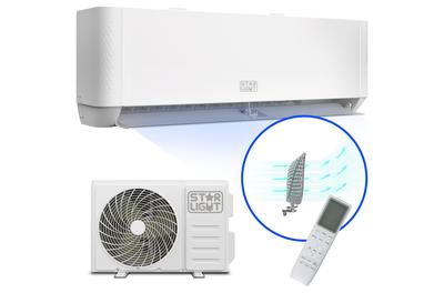 Климатик Star-Light 12000 BTU Wi-Fi, Клас A+++/A++, 3D Air Flow, Gent-Wind Technology, 3D въздушен поток, 3D инвертор, интелигентно обезвлажняване, Follow me, функция за отопление, дисплей, ACT-12TSWF, Бял