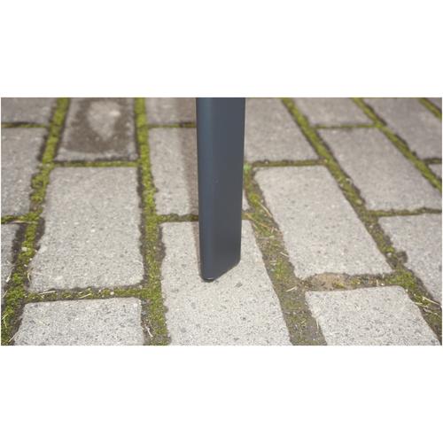 Комплект 2 градински стола Kring Bruxelles, Метал, 72.5x55.5x92.5 см, Черен