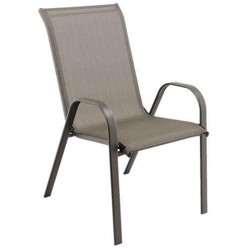 Комплект 4 стола Kring Bruxelles за градина/тераса/балкон, Метални, Сиви, 72.5 x 55.5 92.5 cм