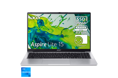 Лаптоп Acer Aspire Lite 15 AL15-32P-C49X, Intel® Celeron® N4500 до 2.8GHz, 15.6", Full HD, IPS, 8GB DDR4, 256GB SSD, Intel® UHD Graphics, NO OS, Silver