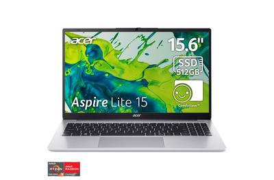 Лаптоп Acer Aspire Lite 15 AL15-41P-R7LQ, AMD Ryzen™ 3 5300U до 3.80 GHz, 15,6" , Full HD, IPS 16GB DDR4 RAM, 512GB SSD, AMD Radeon™ Graphics, No OS, Light Silver