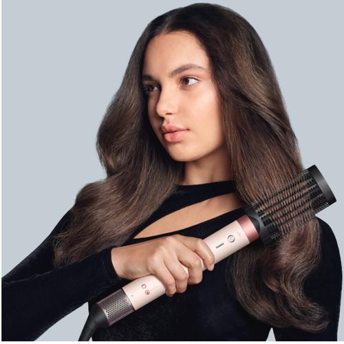 Маша за коса Dyson HS09 Airwrap Co-anda2x, За изправяне и вълнисти къдрици(Ceramic Pink, Rose Gold)
