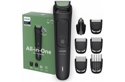 Машинка за подстригване 7in1 PHILIPS All-in-One MG3920/15, Aвтономност 60 мин, 6 настройки за дължина: 0,5-12 мм, Приставка за нос и уши, Гребени за брада и коса