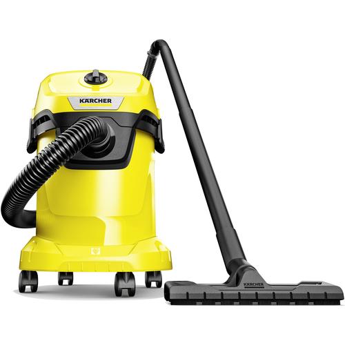 Мултифункционална прахосмукачка Karcher WD 3 V-17/4/20 1.628-127.0, Мокро и сухо прахосмукачка, 17 л, Маркуч 2 м, 1000 W, Хартиена филтърна торбичка, Функция обдухване, Жълт/Черен
