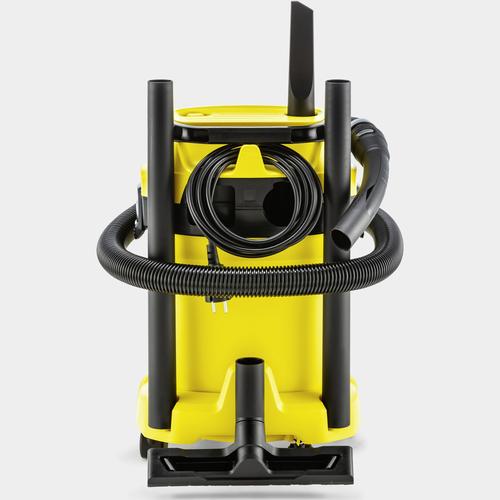 Мултифункционална прахосмукачка Karcher WD 3 V-17/4/20 1.628-127.0, Мокро и сухо прахосмукачка, 17 л, Маркуч 2 м, 1000 W, Хартиена филтърна торбичка, Функция обдухване, Жълт/Черен