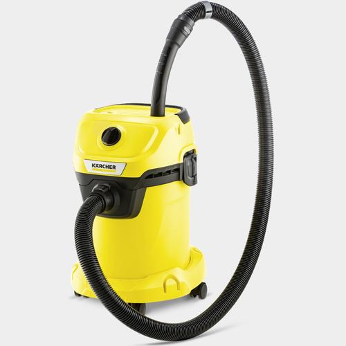 Мултифункционална прахосмукачка Karcher WD 3 V-17/4/20 1.628-127.0, Мокро и сухо прахосмукачка, 17 л, Маркуч 2 м, 1000 W, Хартиена филтърна торбичка, Функция обдухване, Жълт/Черен