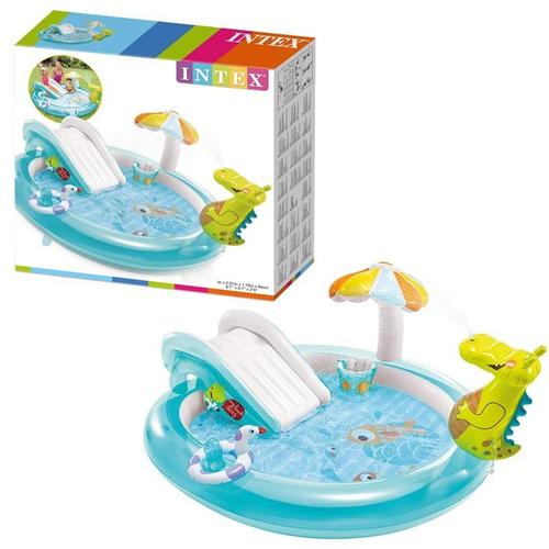 Надуваем басейн Intex - Gator Play Center, 201 x 170 x 84 см