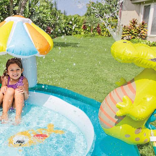 Надуваем басейн Intex - Gator Play Center, 201 x 170 x 84 см