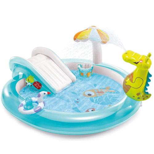Надуваем басейн Intex - Gator Play Center, 201 x 170 x 84 см
