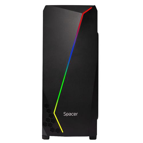 Настолен компютър Gaming APU Spacer Terminator, AMD Ryzen™ 3 3200G до 4.0GHz, 8GB DDR4, 512GB SSD, Radeon™ RX Vega 8 Graphics, No OS, Черен Настолен компютър Gaming APU Spacer Terminator, AMD Ryzen™ 3 3200G до 4.0GHz, 8GB DDR4, 512GB SSD, Radeon™ RX Vega 8 Graphics, No OS, Черен