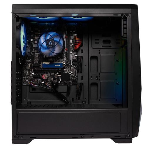 Настолен компютър Gaming APU Spacer Terminator, AMD Ryzen™ 3 3200G до 4.0GHz, 8GB DDR4, 512GB SSD, Radeon™ RX Vega 8 Graphics, No OS, Черен Настолен компютър Gaming APU Spacer Terminator, AMD Ryzen™ 3 3200G до 4.0GHz, 8GB DDR4, 512GB SSD, Radeon™ RX Vega 8 Graphics, No OS, Черен