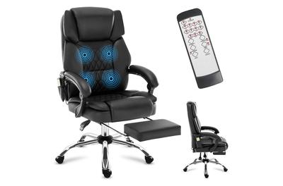 Офис стол Mark Adler Boss 6.0, Поставка за крака, Въртене на 360°, черен, 120 cm