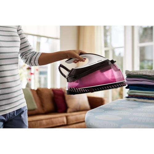 Парогенератор Philips PerfectCare Compact GC7842/40, 2400W, 6,5 бара, Непрекъсната парна струя 120 гр/мин, Парна струя 400 гр, Гладеща плоча SteamGlide, OptimalTemp, Резервоар 1,5 л, Система за отстраняване на котлен камък Smart Calc Clean Парогенератор Philips PerfectCare Compact GC7842/40, 2400W, 6,5 бара, Непрекъсната парна струя 120 гр/мин, Парна струя 400 гр, Гладеща плоча SteamGlide, OptimalTemp, Резервоар 1,5 л, Система за отстраняване на котлен камък Smart Calc Clean