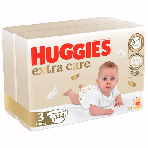 Пелени Huggies Extra Care 3, Mega, 6-10 кг, 144 броя