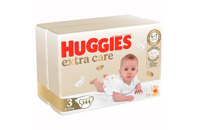 Пелени Huggies Extra Care 3, Mega, 6-10 кг, 144 броя