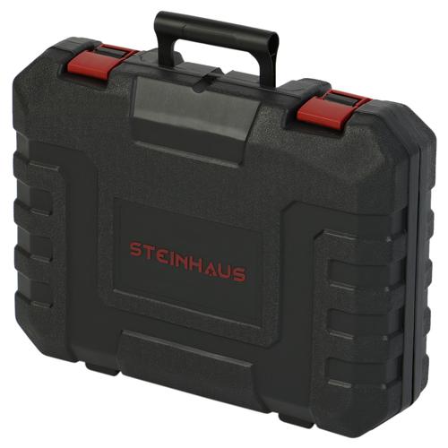 Перфоратор Steinhaus PRO-RH1800, 1800 W, 820 об/мин, 7J, Патронник SDS-Plus, 4 функции, Kitbox + 3 бургии, Длето, Шило Перфоратор Steinhaus PRO-RH1800, 1800 W, 820 об/мин, 7J, Патронник SDS-Plus, 4 функции, Kitbox + 3 бургии, Длето, Шило