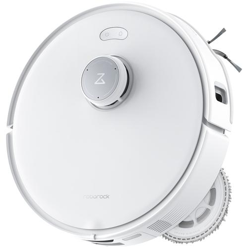 Прахосмукачка-робот Roborock Qrevo Curv RSD0712CE със станция за зареждане, 18500 pa, прахосмукачка, моп и смарт станция с автоматично изпразване, 66W, Lidar, 5200mAh батерия, AdaptLift, гласов асистент, въртящ се моп, бял/сребрист Прахосмукачка-робот Roborock Qrevo Curv RSD0712CE със станция за зареждане, 18500 pa, прахосмукачка, моп и смарт станция с автоматично изпразване, 66W, Lidar, 5200mAh батерия, AdaptLift, гласов асистент, въртящ се моп, бял/сребрист
