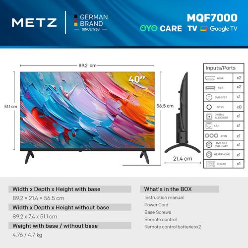 Телевизор METZ QLED 40MQF7000Z, 40 Телевизор METZ QLED 40MQF7000Z, 40