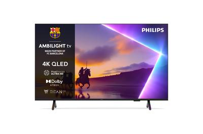 Телевизор Philips AMBILIGHT tv QLED 43PUS8510, 43" (108 см), Smart TV, 4K Ultra HD, Клас F (Модел 2025)