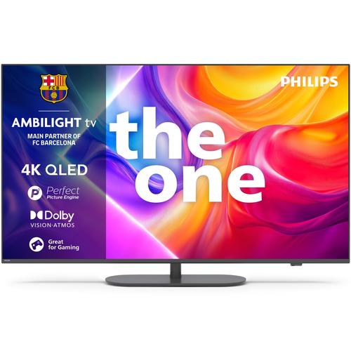 Телевизор Philips AMBILIGHT tv QLED 50PUS9010, 50" (126 см), Smart TV, 4K Ultra HD, 100 Hz, Клас F (Модел 2025)