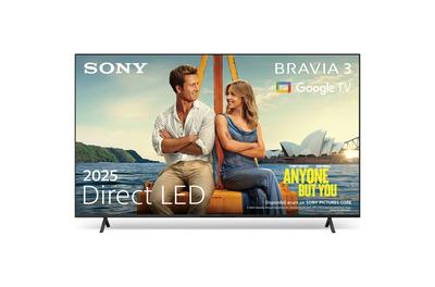 Телевизор Sony BRAVIA 3 LED 55S35, 55" (139 см), Smart Google TV, 4K Ultra HD, Клас F (Модел 2025)