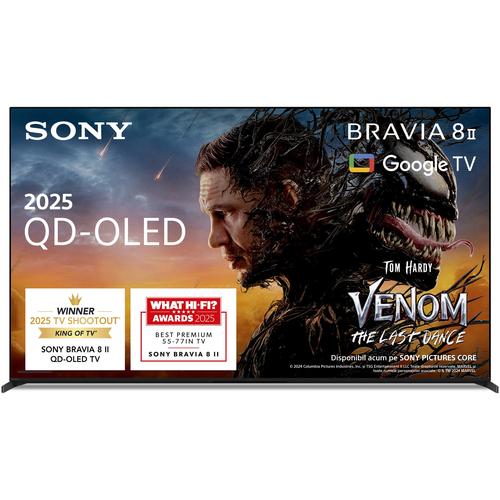Телевизор Sony BRAVIA 8M2 OLED 65XR8M2, 65" (164 см), Smart Google TV, 4K Ultra HD, 100 Hz, Клас F (Модел 2025)