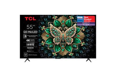 Телевизор TCL MiniLed 55C6K, 55" (139 см), Smart Google TV, 4K Ultra HD, 100Hz, Kлас F (Mодел 2025)