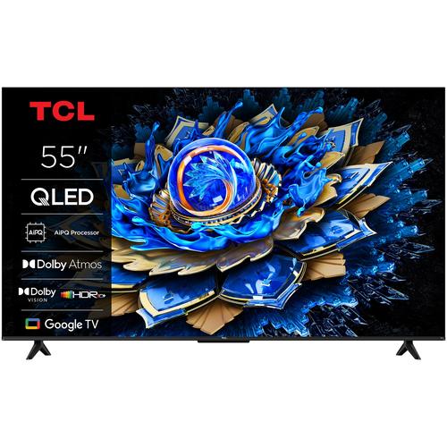 Телевизор TCL QLED 55T69C, 55" (139 см), Smart Google TV, 4K Ultra HD, Клас F