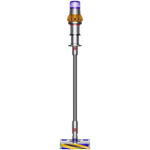 Вертикална прахосмукачка Dyson V15 Detect Absolute, LCD дисплей, 660 W, 0.77 л, Автономия 60 мин, Жълт/Никел Вертикална прахосмукачка Dyson V15 Detect Absolute, LCD дисплей, 660 W, 0.77 л, Автономия 60 мин, Жълт/Никел